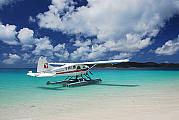 Seaplane at Whitehaven Beach